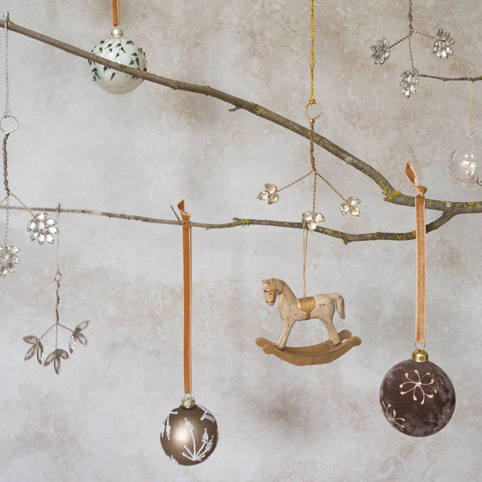 Winterleaf Beaded Ornament