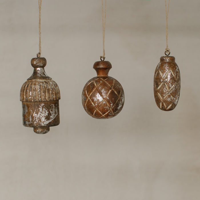 Western Carved Wood Ornaments