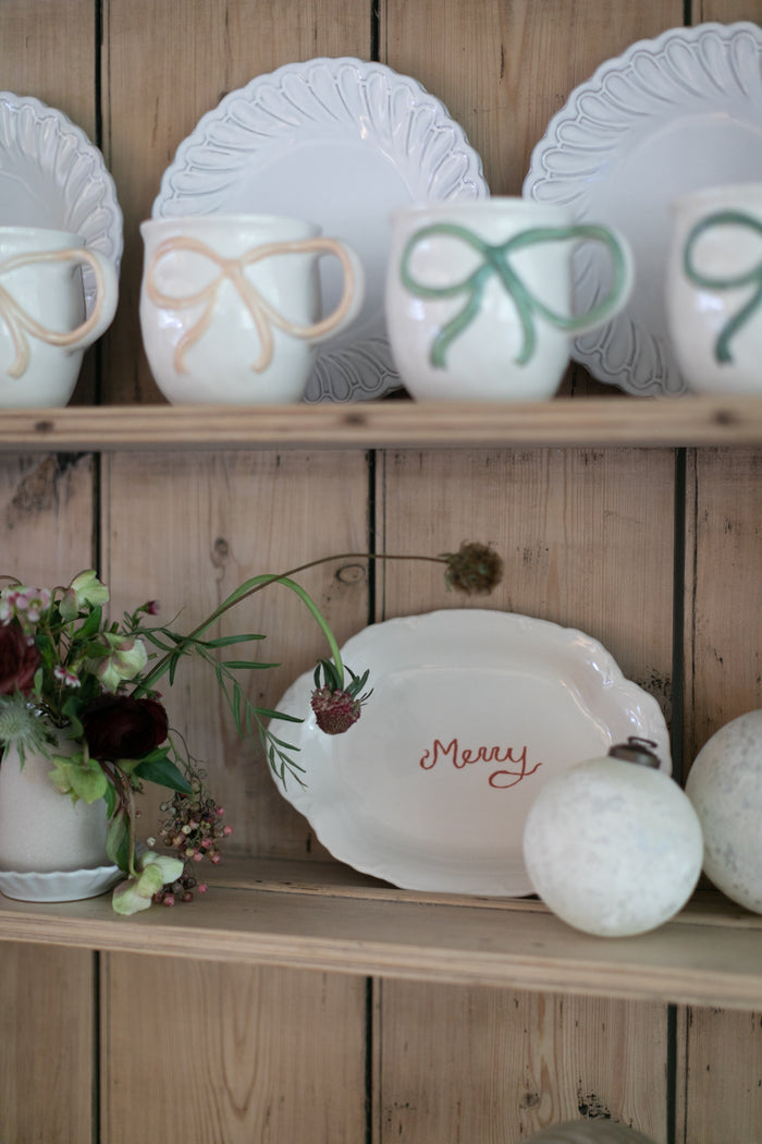 Merry Scalloped Platter