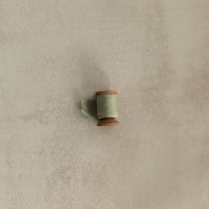 Silk Ribbon Spool - Green