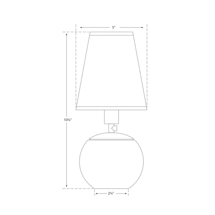 Tiny Terri Round Accent Lamp - Bronze