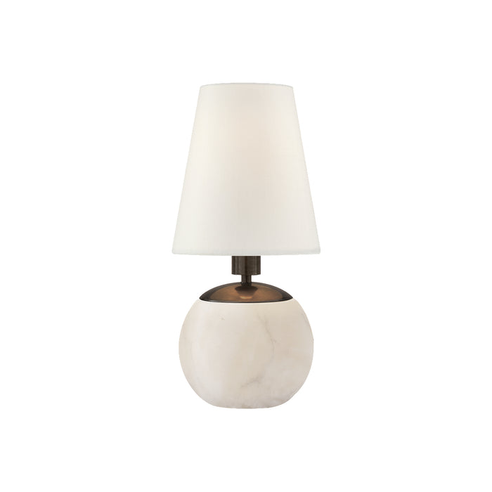 Tiny Terri Round Accent Lamp - Alabaster