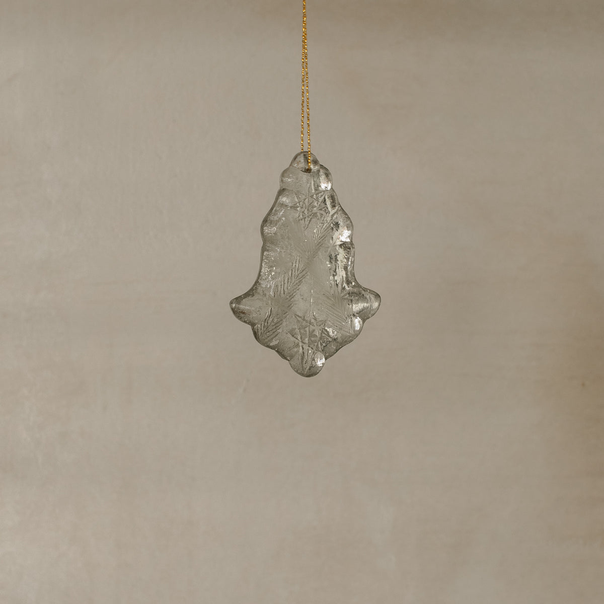 Antique Silver Glass Ornament