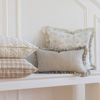 Ruffled Mabel Pillow Cover - French Blue - 22 x 22