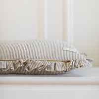 Sallie Ruffle Pillow Cover - Grey
