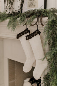 Crocheted Stocking - Espresso