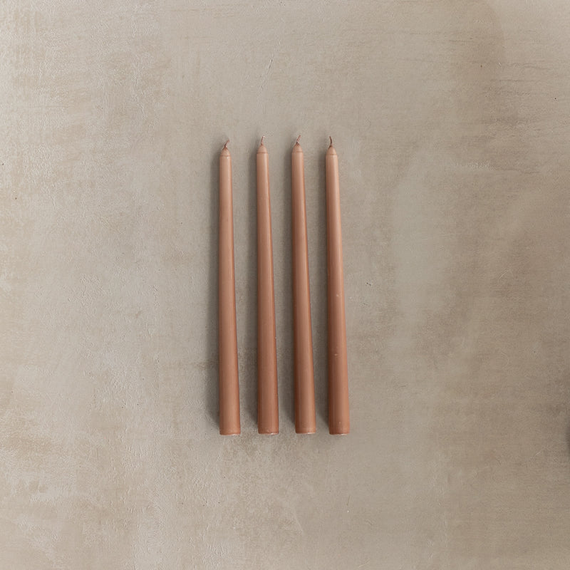 Winter Rose Tapered Candles - Set of 4