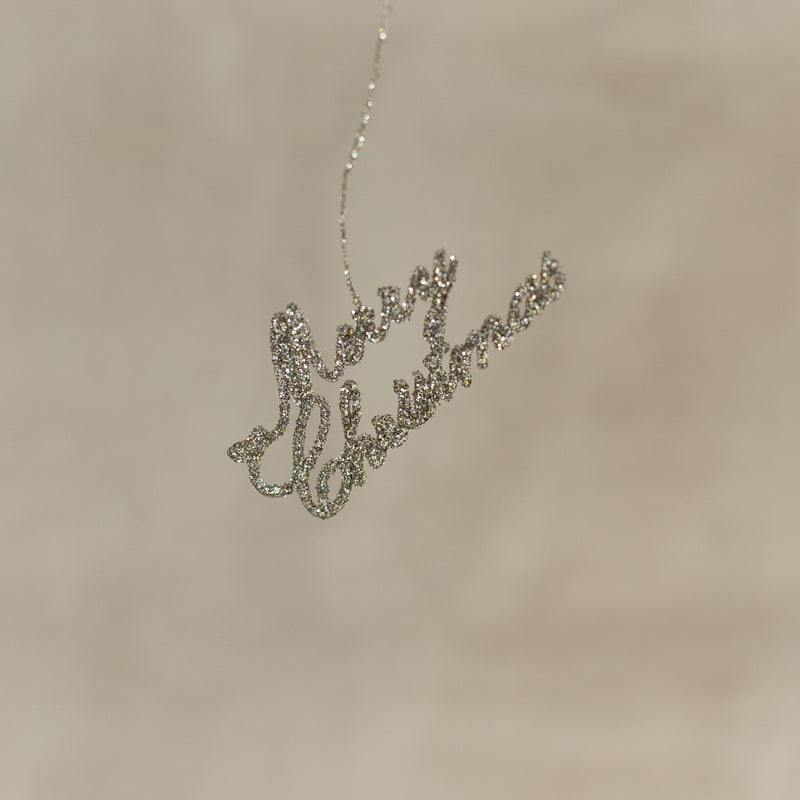 Petite "Merry Christmas" Ornament