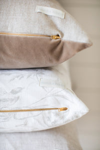 Henry Pillow Cover - Parchment - 22" x 22"