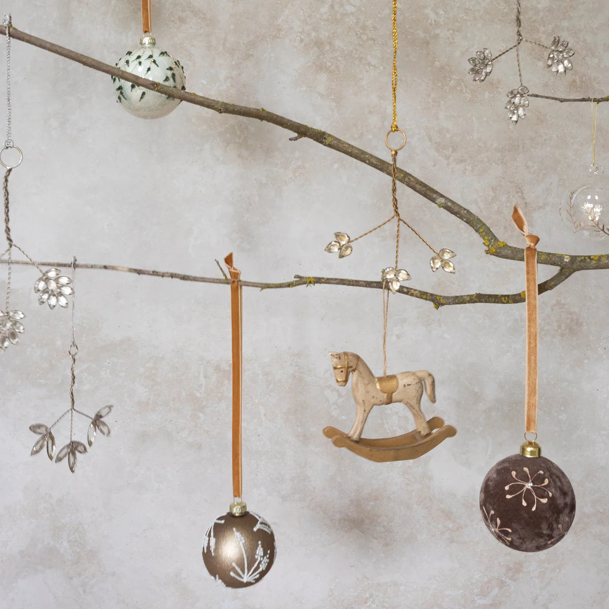 Winterleaf Beaded Ornament