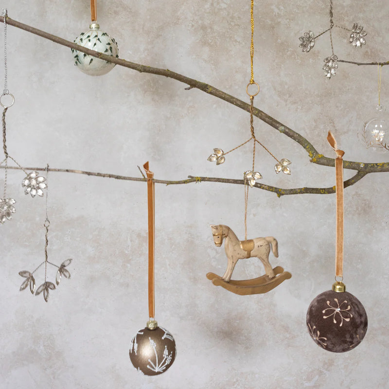 Winterleaf Beaded Ornament