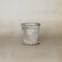 Vintage Pot & Pleated Saucer