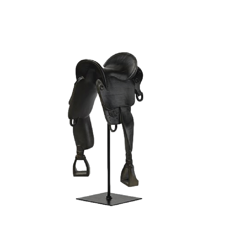 English Saddle Statue