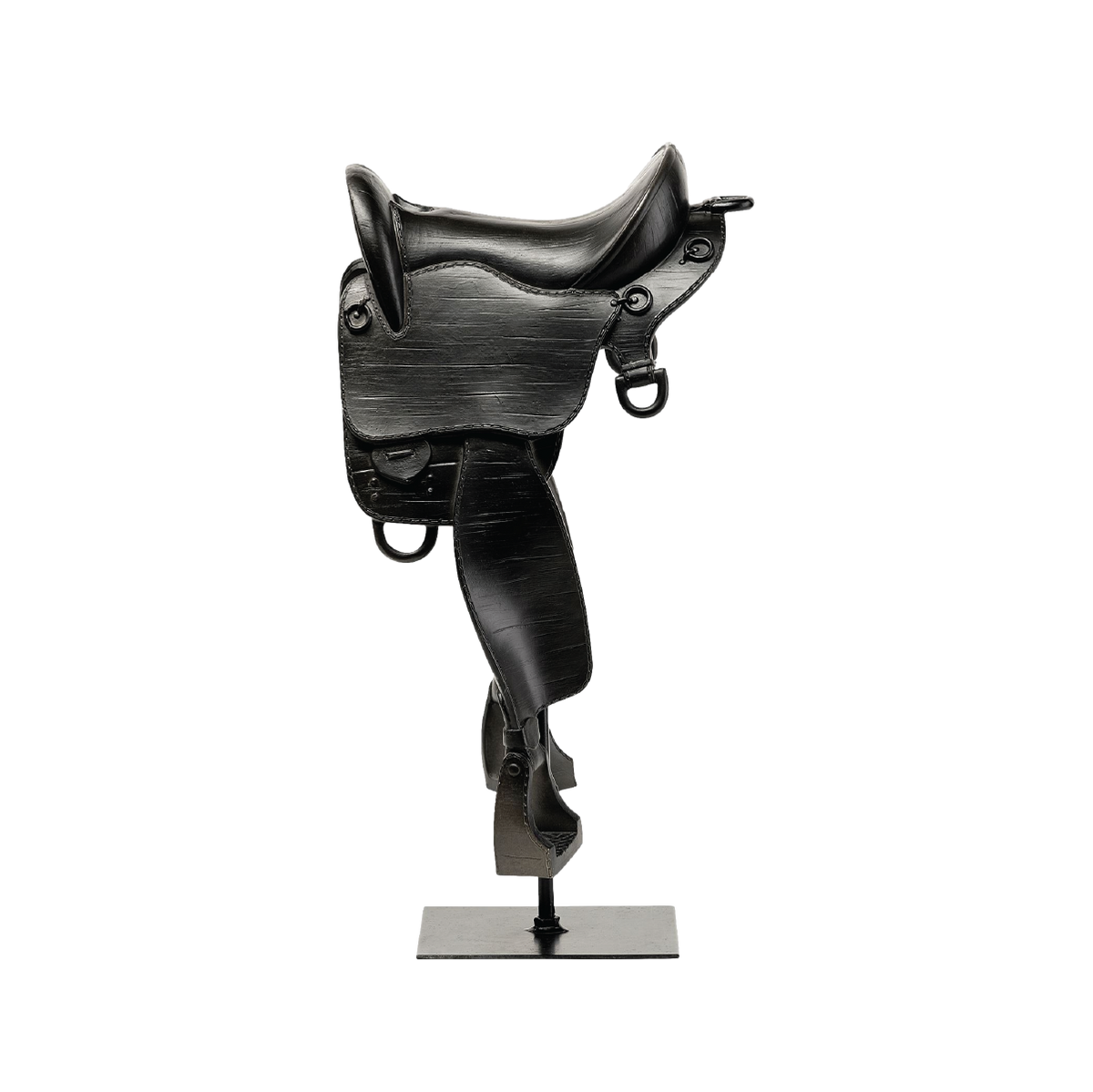 English Saddle Statue