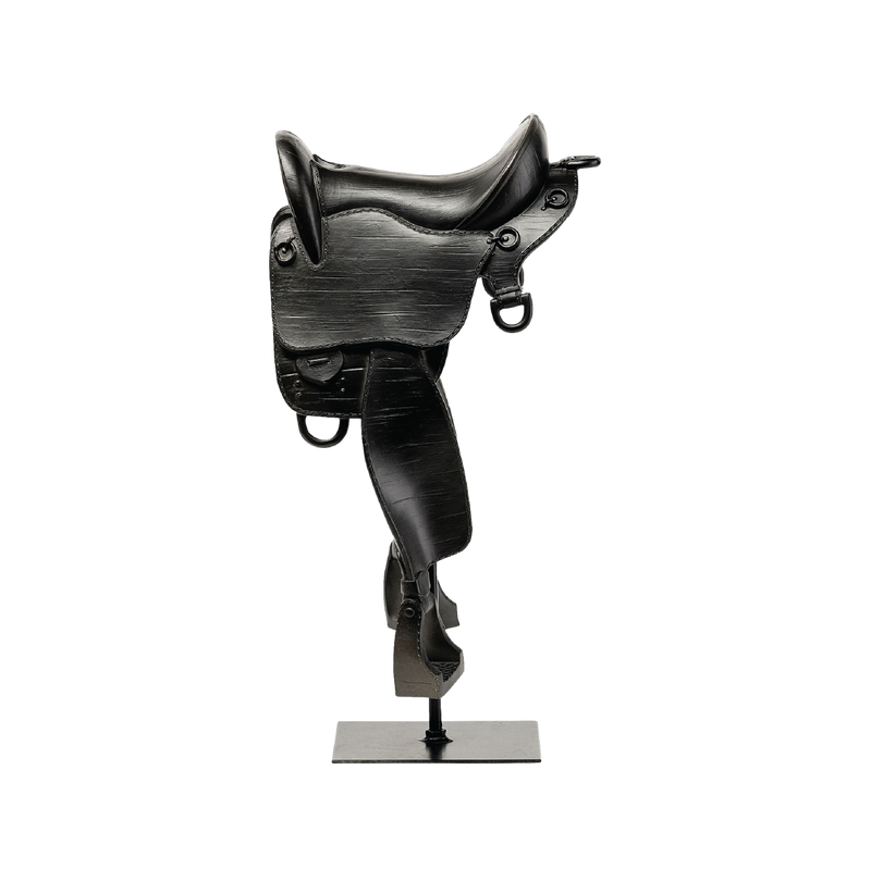 English Saddle Statue
