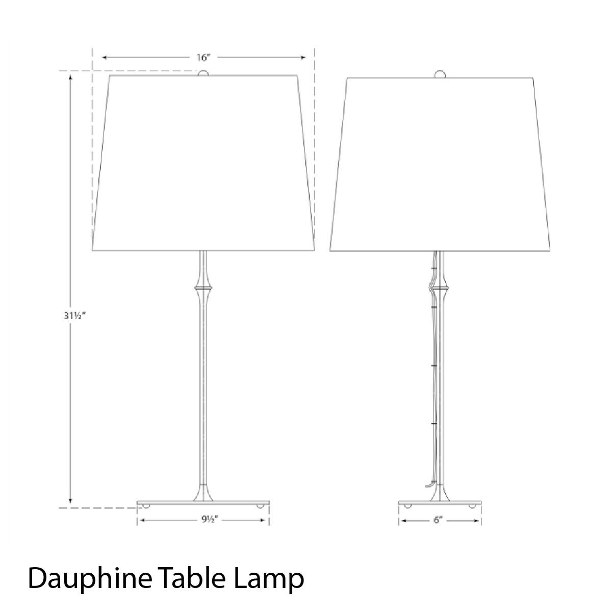 Dauphine Lamp
