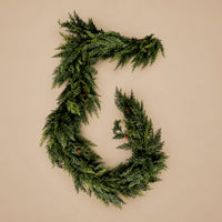 Holly Hills Cedar Garland - 9'
