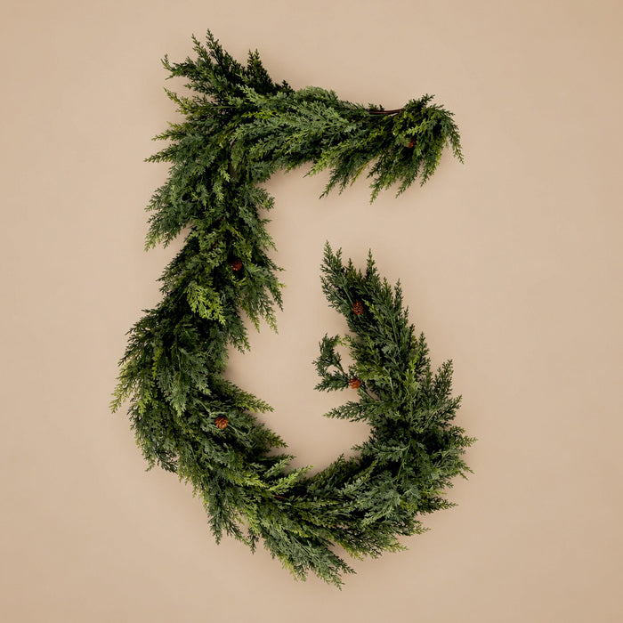Holly Hills Cedar Garland - 9'
