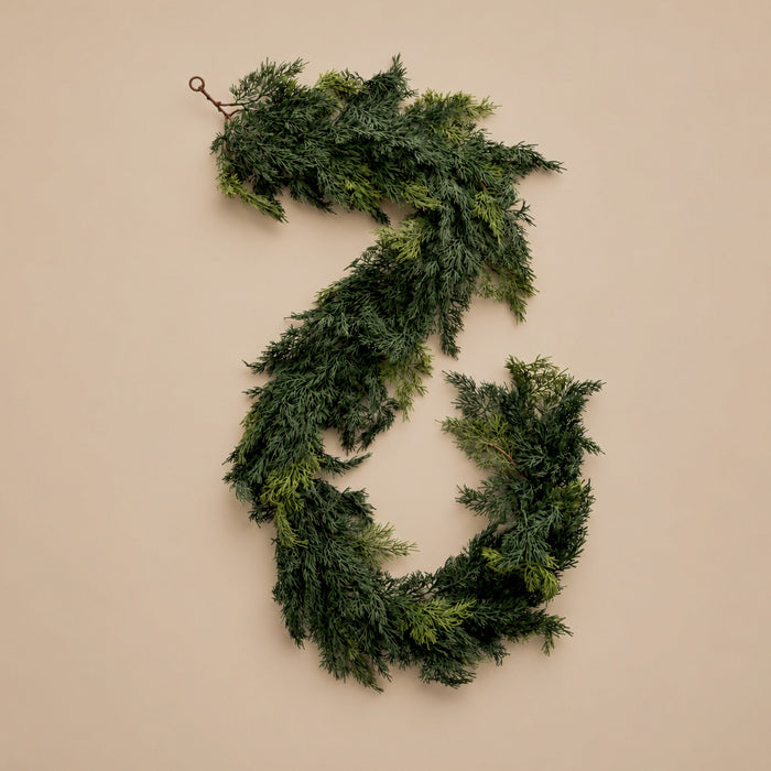 Holiday Ranch Cedar Garland -6'