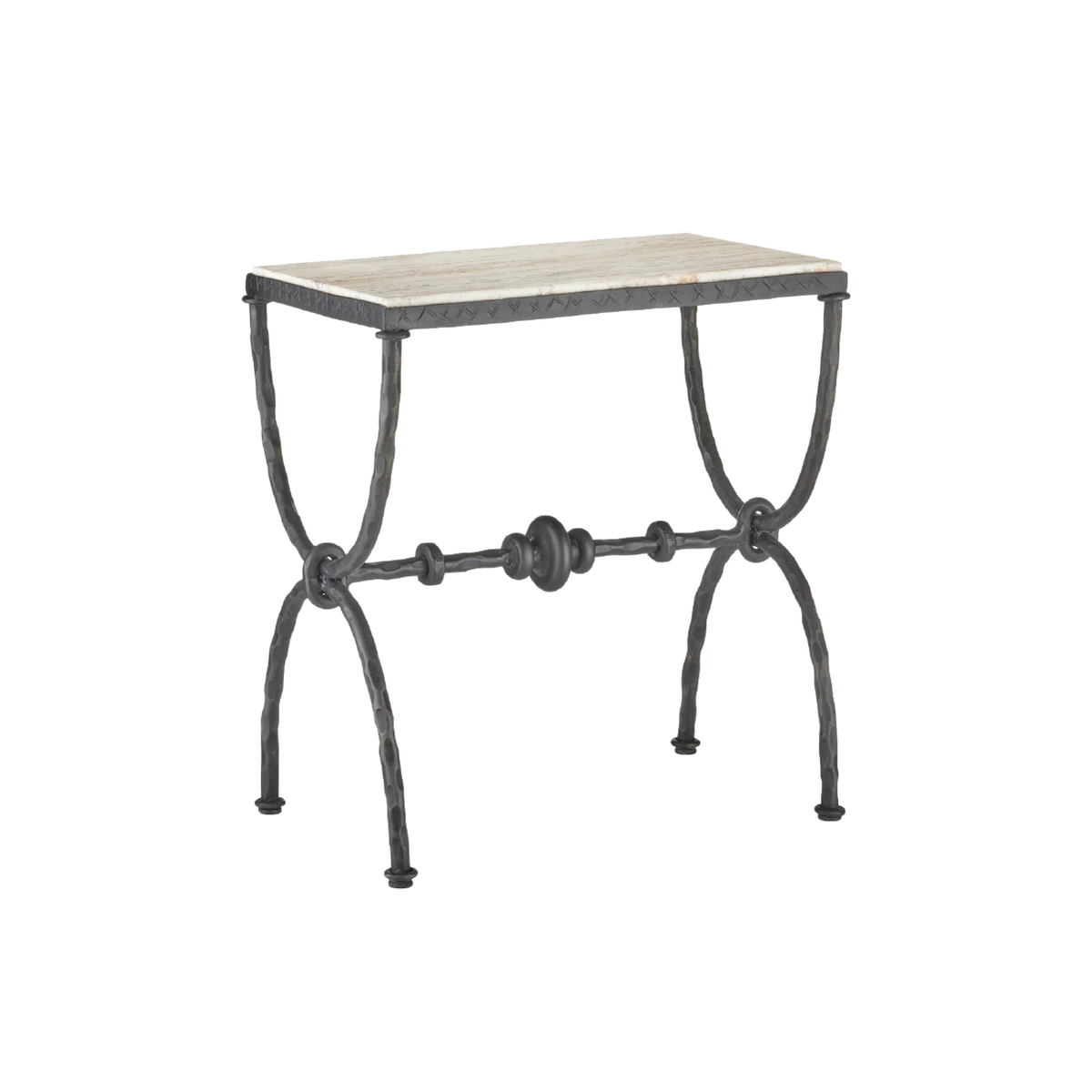 Agora Travertine Side Table
