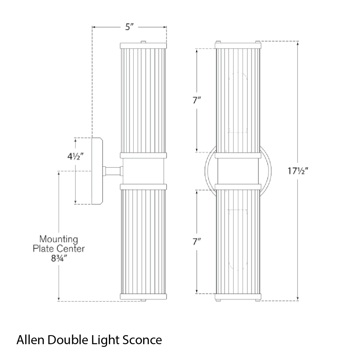 Allen Double Light Sconce