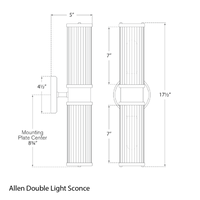 Allen Double Light Sconce