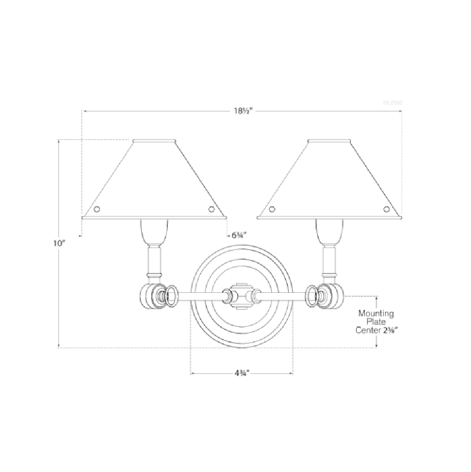 Annette Double Sconce