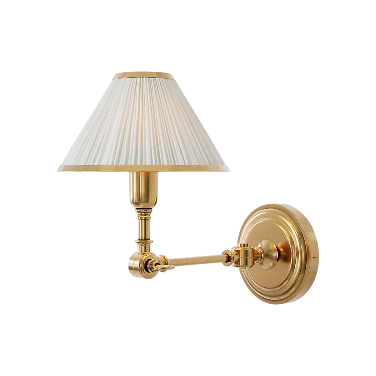 Anette Single Sconce - Silk Shade