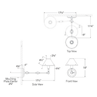Anette Swing Arm Sconce