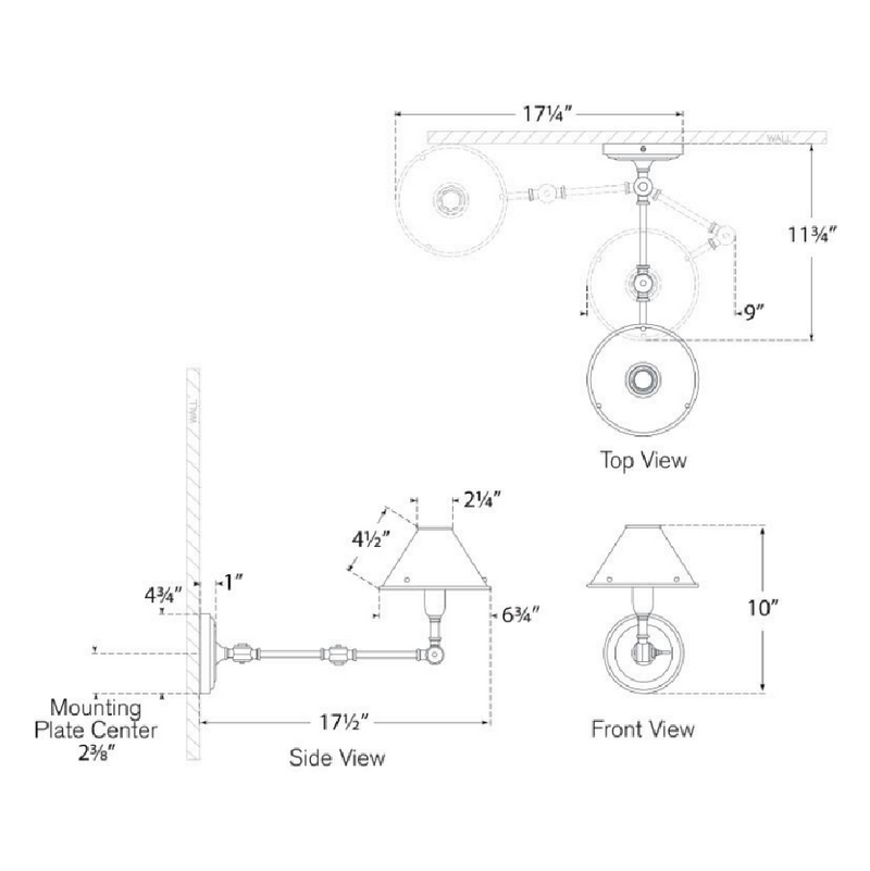 Anette Swing Arm Sconce