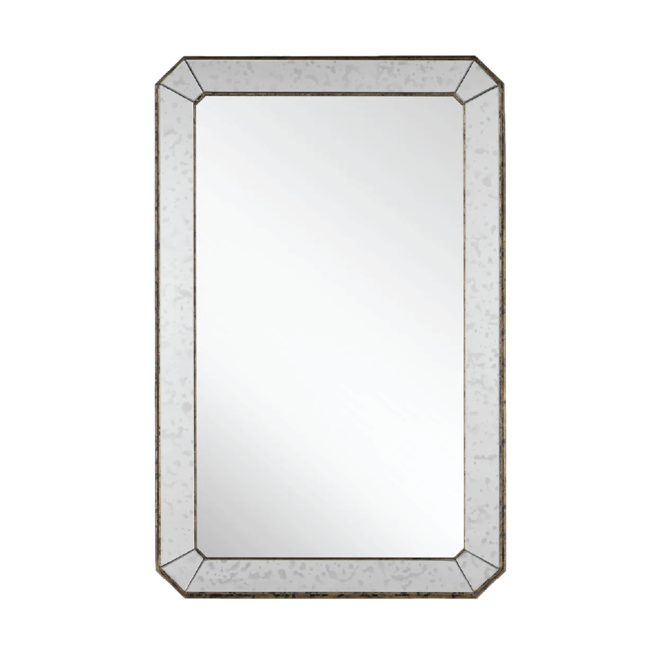 Antiqued Rectangular Mirror