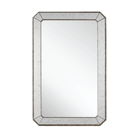 Antiqued Rectangular Mirror