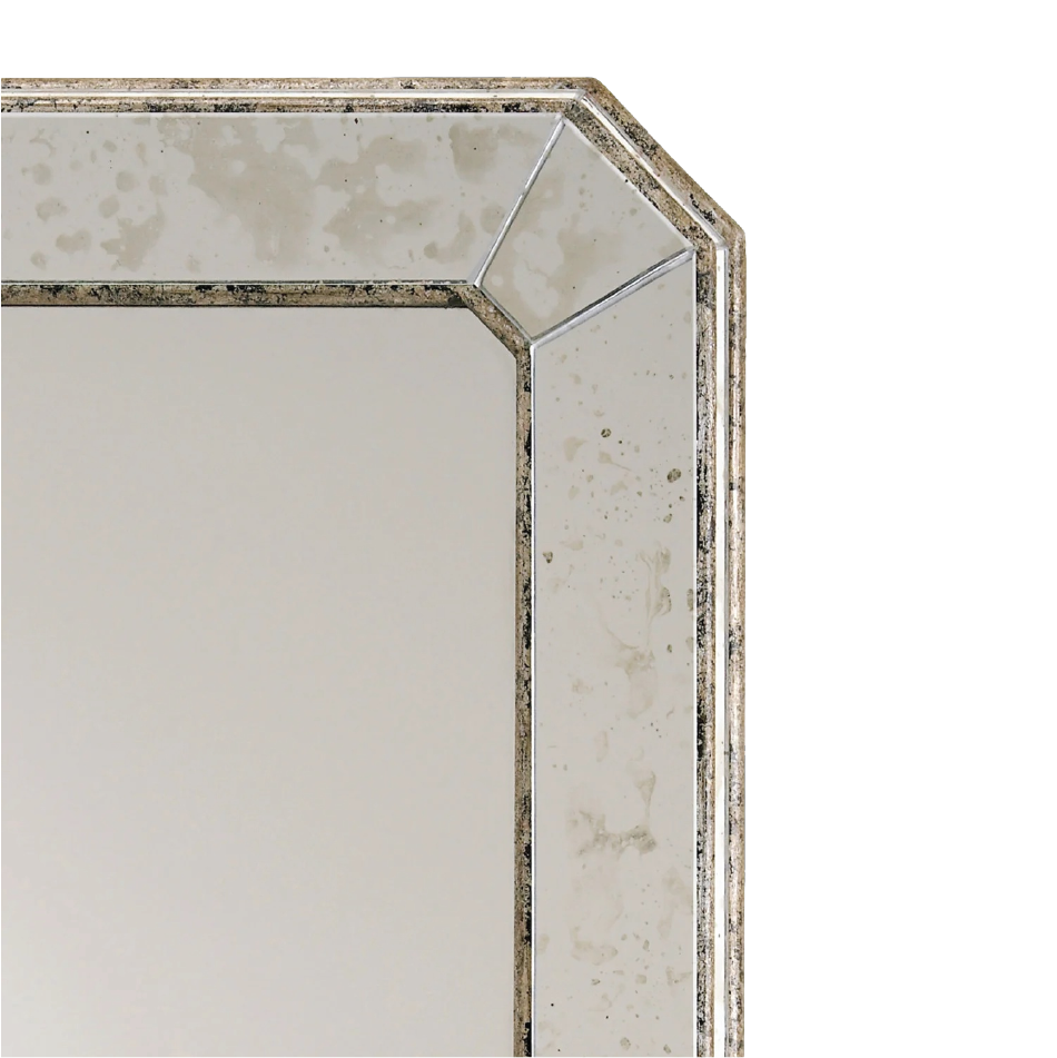 Antiqued Rectangular Mirror