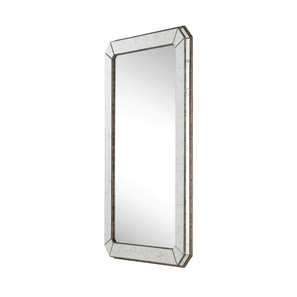 Antiqued Rectangular Mirror