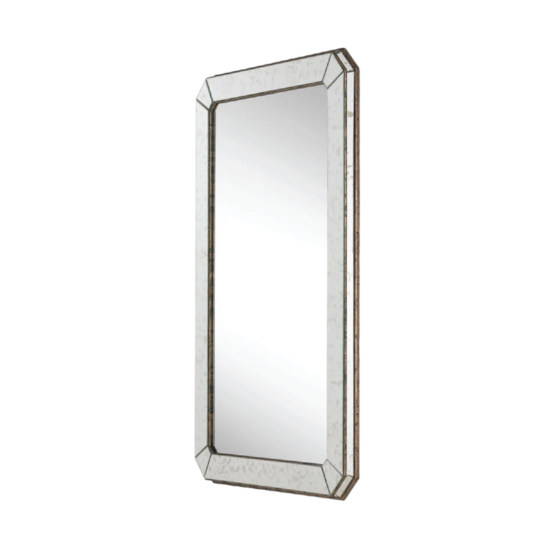 Antiqued Rectangular Mirror