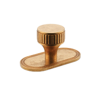 Barwick Ridged Cabinet Knob with Backplate