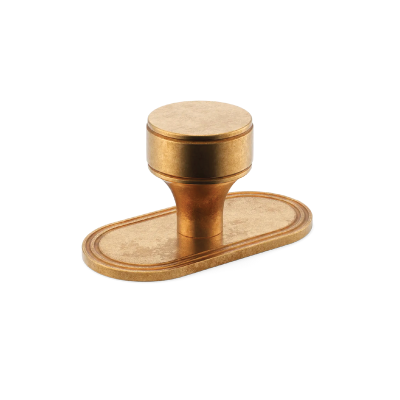 Barwick Plain Cabinet Knob with Backplate