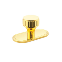 Barwick Ridged Cabinet Knob with Backplate