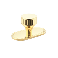 Barwick Ridged Cabinet Knob with Backplate