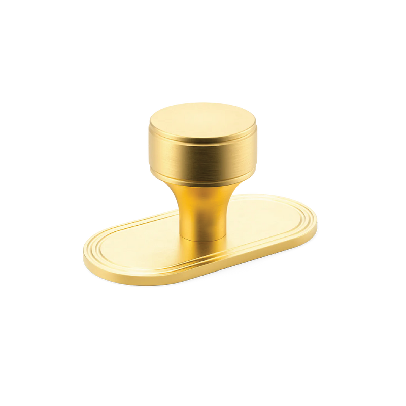 Barwick Plain Cabinet Knob with Backplate