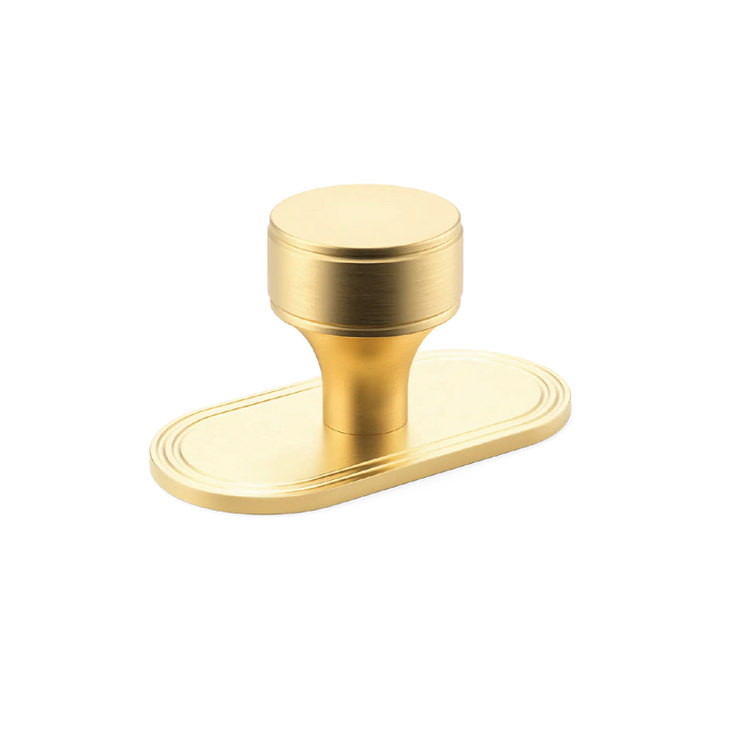Barwick Plain Cabinet Knob with Backplate