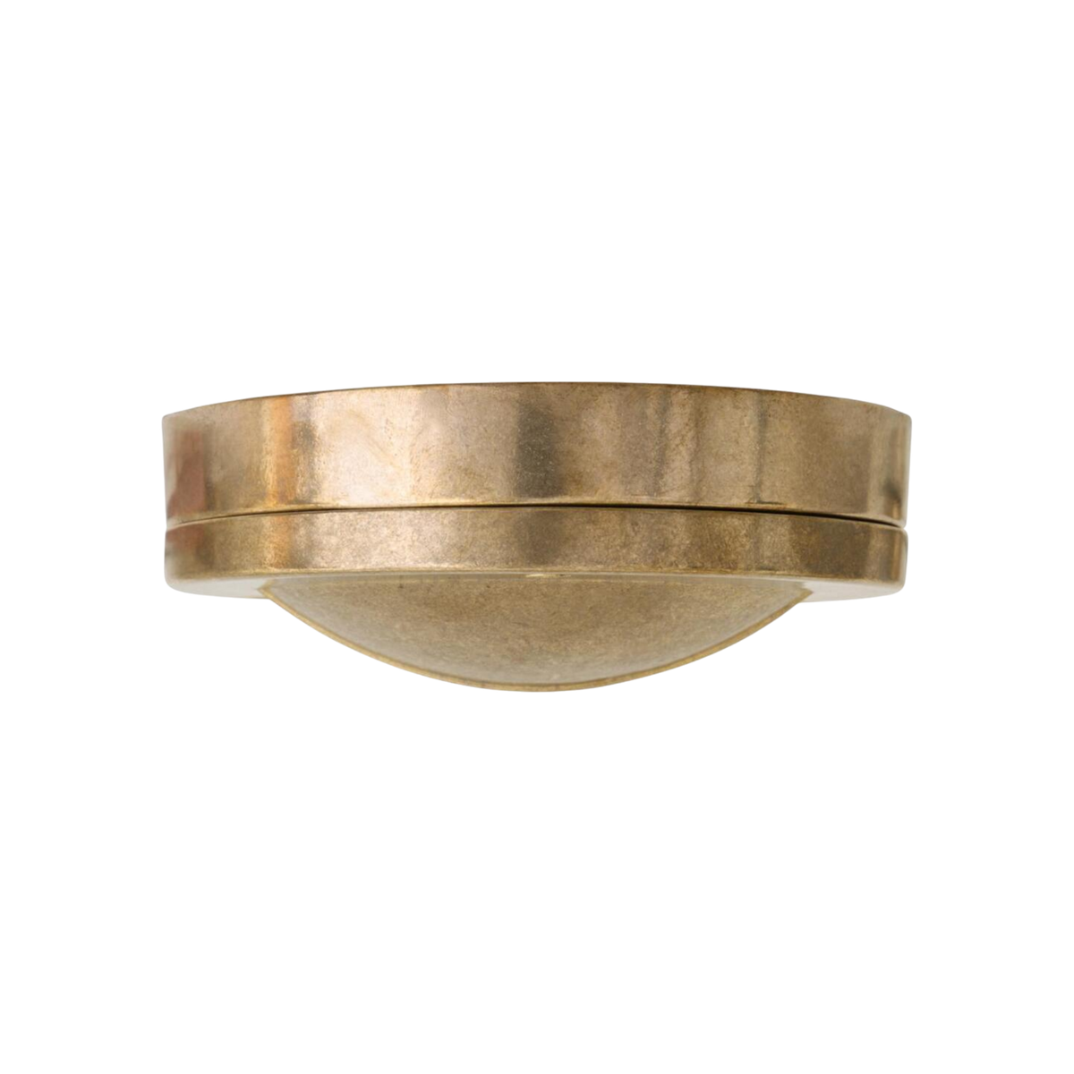 Bellamie Round Brass Outdoor Wall Sconce