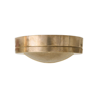 Bellamie Round Brass Outdoor Wall Sconce