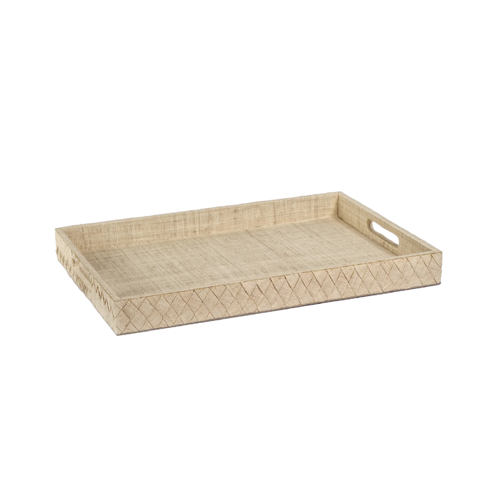 Benjamin Woven Raffia Tray