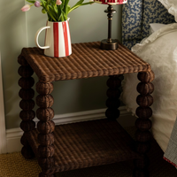 Bobbin Side Table - Teak