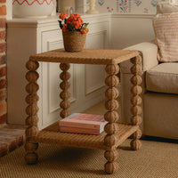 Bobbin Side Table - Oak