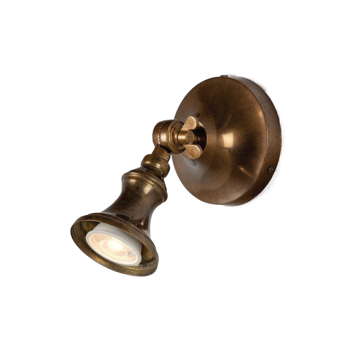 Cottage Traditional Brass Spot Light