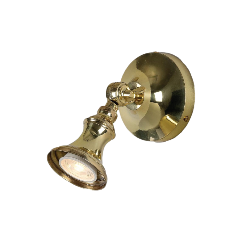 Cottage Traditional Brass Spot Light