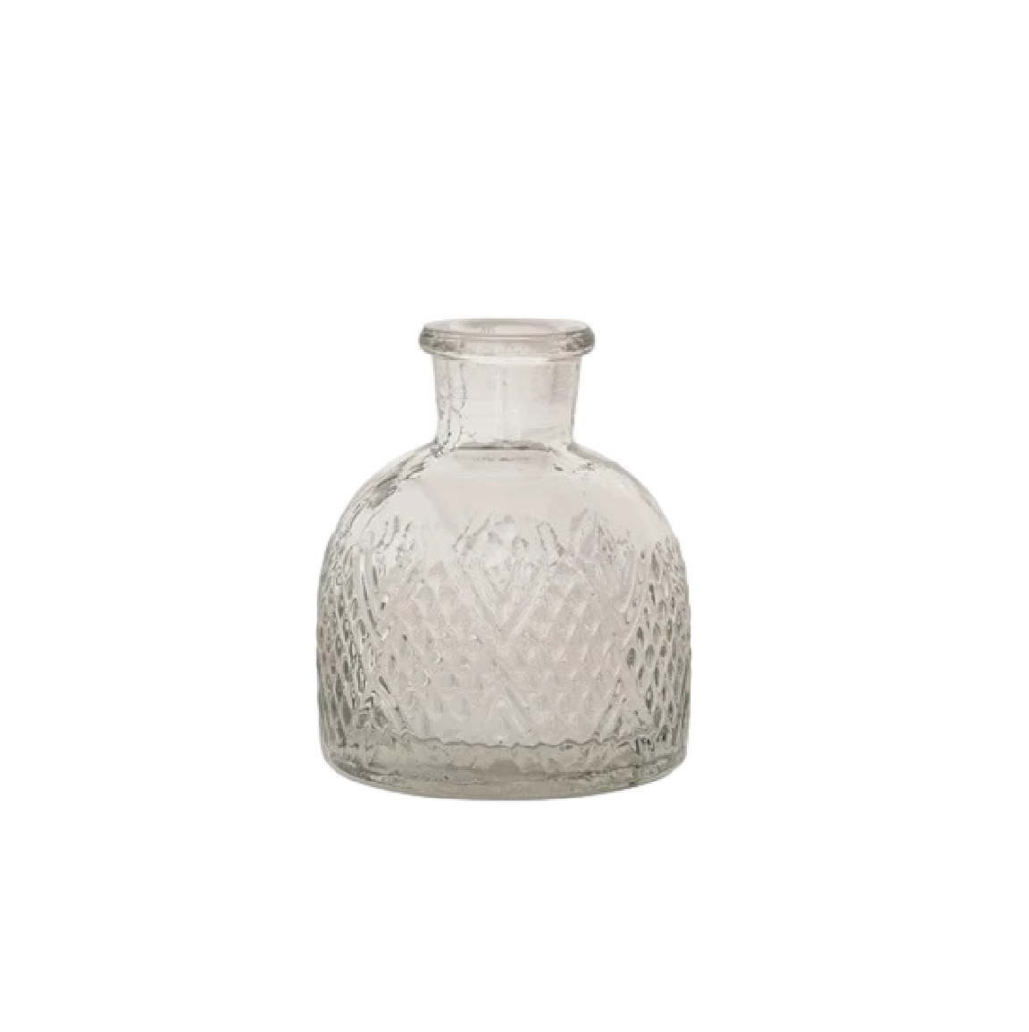 Camille Pressed Glass Vases