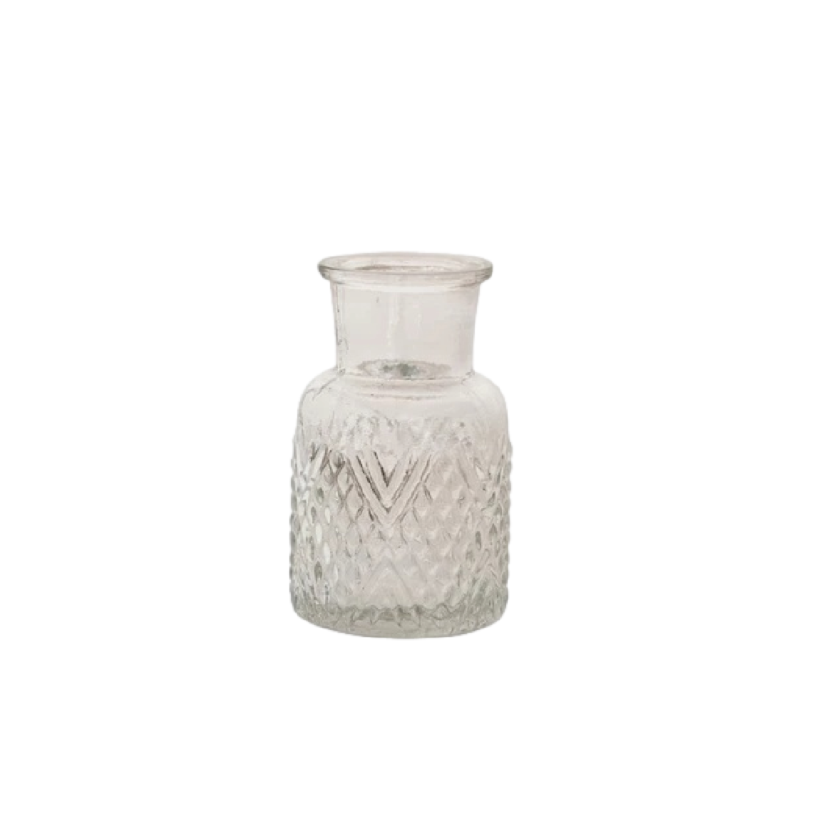 Camille Pressed Glass Vases